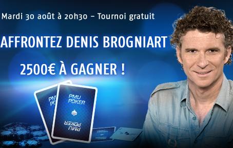 Denis Brognart sur les tables de PMU Poker